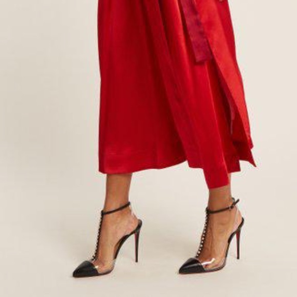 Christian Louboutin Nosy Spikes 100 KID/PVC - Picture 3 of 16